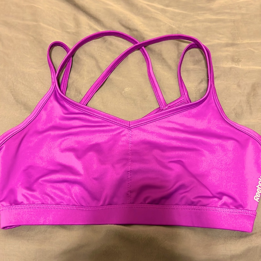 Gently worn Reebok strappy sports bra